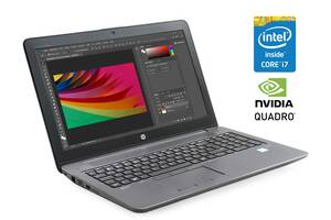 Мобильная рабочая станция HP ZBook 15 G3 / 15.6' (1920x1080) TN / Intel Core i7-6700HQ (4 (8) ядра по 2.6 - 3.5 GHz)...