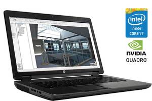 Ноутбук HP ZBook 17 G2/ 17.3' (1600x900)/ i7-4710MQ/ 16GB RAM/ 256GB SSD/ Quadro K1100M 2GB