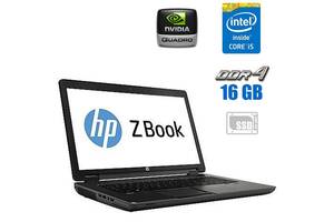 Ноутбук HP ZBook 17 G3/ 17.3' (1920x1080) IPS/ i5-6300HQ/ 16GB RAM/ 480GB SSD/ Quadro M1000M 2GB