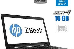 Мобильная рабочая станция HP ZBook 17 G3 / 17.3' (1920x1080) IPS / Intel Core i7-6700HQ (4 (8) ядра по 2.6 - 3.5 GHz)...