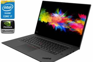 Ноутбук Lenovo ThinkPad P1/ 15.6' (1920x1080) IPS/ i7-8850H/ 16GB RAM/ 512GB SSD/ Quadro P2000 Max-Q 4GB