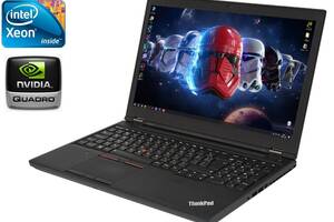 Мобильная рабочая станция Lenovo ThinkPad P50 / 15.6' (1920x1080) IPS / Intel Xeon E3-1505M v5 (4 (8) ядра по 2.8 - 3...