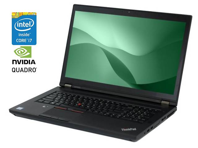 Мобильная рабочая станция Lenovo ThinkPad P70 / 17.3' (1920x1080) IPS / Intel Core i7-6820HQ (4 (8) ядра по 2.7 - 3.6...