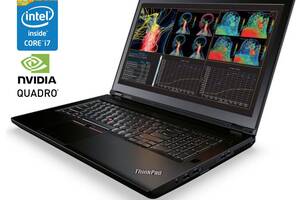 Мобильная рабочая станция Lenovo ThinkPad P71 / 17.3' (1920x1080) IPS / Intel Core i7-7700HQ (4 (8) ядра по 2.8 - 3.8...