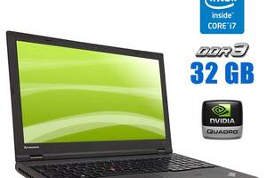 Ноутбук Lenovo ThinkPad W540/ 15.6' (1920x1080)/ i7-4700MQ/ 32GB RAM/ 500GB SSD/ Quadro K1100M 2GB