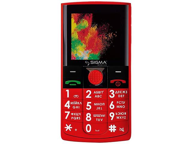 Мобильный телефон Sigma Comfort 50 Solo Red (4827798121528)