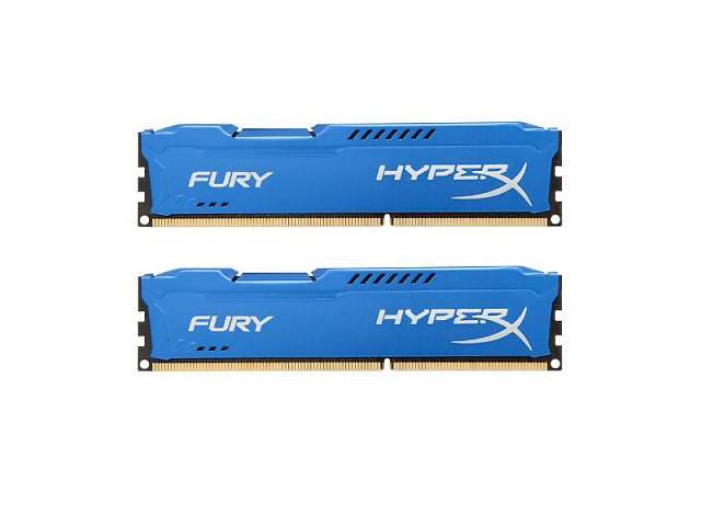 Модуль памяти для компьютера DDR3 8Gb (2x4GB) 1600 MHz HyperX Fury Blu Kingston Fury (ex.HyperX)