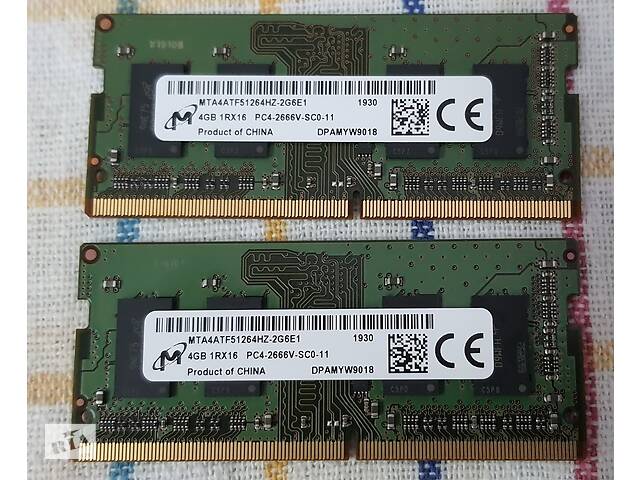 Модуль пам'яті MICRON SO-DIMM DDR4 2666MHz 4GB