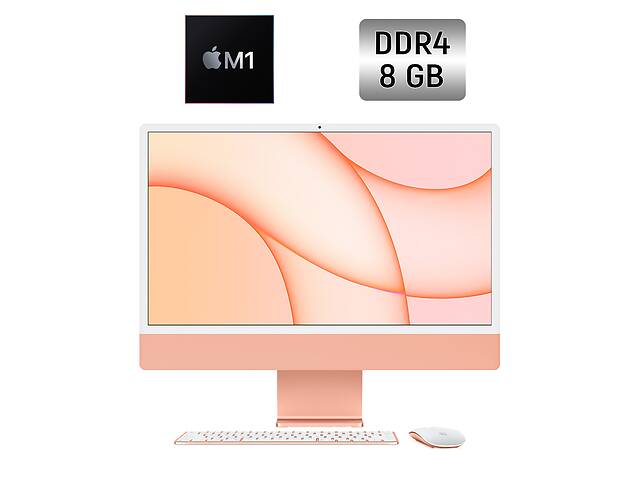 Моноблок Apple iMac M1 2021 / 24' (4480x2520) IPS / Apple M1 (8 ядер по 3.2 GHz) / 8 GB DDR4 / 256 GB SSD / Apple M1...