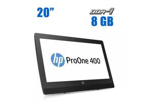 Моноблок Б-класс HP ProOne 400 G3 AiO / 20' (1600x900) TN Touch / Intel Celeron G3900T (2 ядра по 2.6 GHz) / 8 GB DDR...