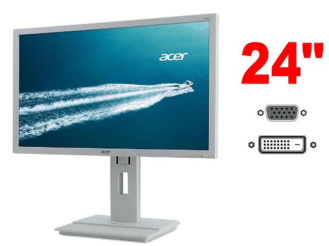 Монитор Acer B246HL / 24' (1920x1080) TN / 1x DVI, 1x VGA, 1x Audio / Встроенные колонки 2x 1.0W / VESA 100x100