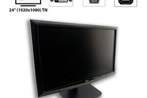 Монитор Acer G245H / 24' (1920x1080) TN / 1x VGA, 1x DVI / 1x HDMI