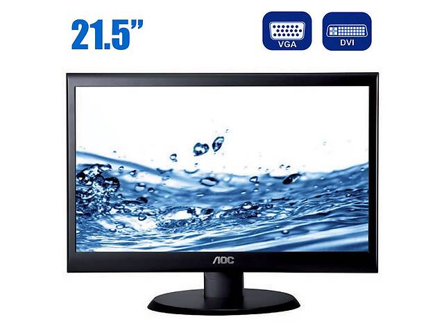 Монитор AOC e2250Swda / 21.5' (1920x1080) TN / DVI, VGA / VESA 75x75 / Встроенные колонки