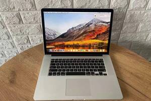 Б/у Ноутбук Apple MacBook Pro 15 A1398 15.4' 2880x1800| Core i7-6700TE| 8 GB RAM| 256 GB SSD| GeForce GT 650M