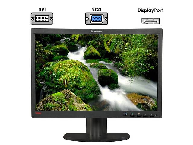 Монитор Б-класс Lenovo ThinkVision LT2252pwD / 22' (1680x1050) TN / DVI, VGA, DisplayPort, Audio / VESA 100x100