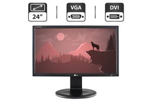 Монитор Б-класс LG E2422PY-BN / 24' (1920x1080) TN / USB, VGA, DVI, DisplayPort / VESA 100x100 + Кабели (VGA, DVI, Di...