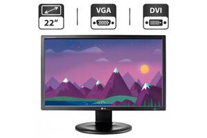 Монитор Б-класс LG Flatron E2210PM / 22' (1680x1080) TN / VGA, DVI, Audio / Встроенные колонки 2x2W / VESA 75x75 + Ка...