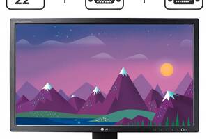 Монитор Б-класс LG Flatron E2210PM / 22' (1680x1080) TN / VGA, DVI, Audio / Встроенные колонки 2x2W / VESA 75x75 + Ка...