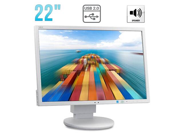 Монитор Б-класс NEC MultiSync EA223WM / 22' (1680x1050) TN / DisplayPort, DVI, VGA, USB, Audio / Встроенные колонки (...