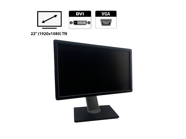 Монитор Dell P2212H / 22' (1920x1080) TN / DVI, VGA, USB-Hub