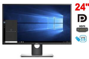 Монитор Dell P2417H / 24' (1920x1080) IPS / 1x HDMI, 1x DP, 1x VGA, 2x USB 3.0, 2x USB 2.0 / VESA 100x100 / Цена указ...