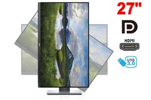 Монитор Dell P2719H / 27' (1920x1080) IPS / 1x HDMI, 1x DP, 1x VGA, 3x USB 3.0, 2x USB 2.0 / VESA 100x100 / Pivot