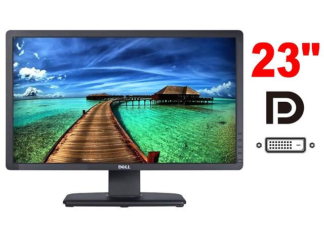 Монитор Dell UltraSharp U2312HM / 23' (1920x1080) IPS / 4x USB 2.0, 1x USB Type-B, 1x DisplayPort, 1x DVI, 1x VGA