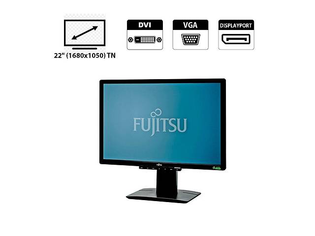 Монитор Fujitsu B22W-6 / 22' / 1680×1050 / DVI, DP, VGA, USB HUB 2.0x4