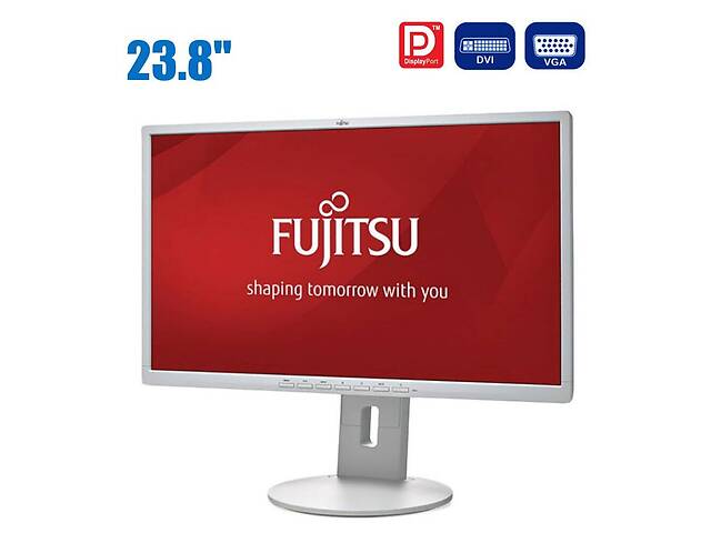 Монітор Fujitsu B24-8 TE Pro/23.8' (1920x1080) IPS/DisplayPort, DVI, VGA, USB 2.0, Audio/VESA 100x100/Вбудований...