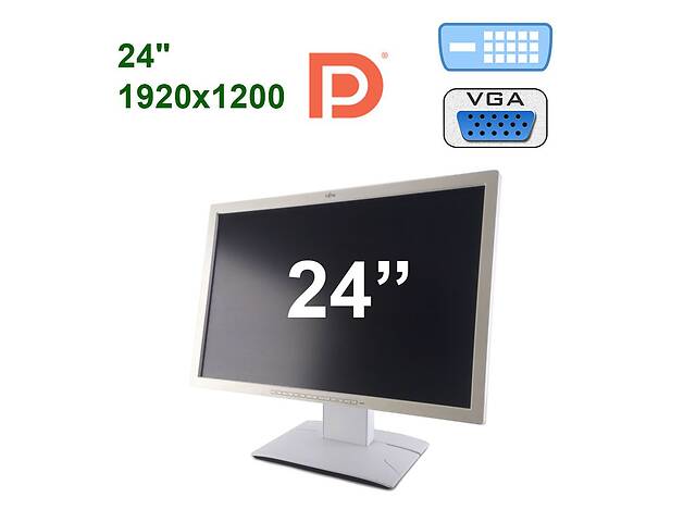 Монитор Fujitsu P24W-6 / 24' (1920x1200) IPS / VGA, DVI, DP, USB, Audio