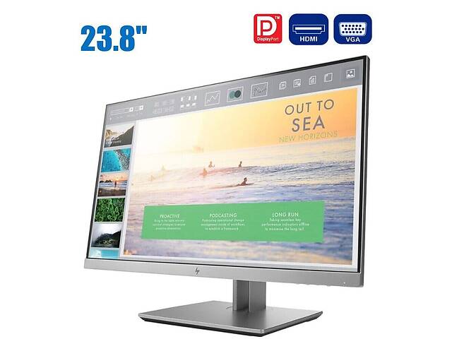 Монітор HP EliteDisplay E243/23.8' (1920x1080) IPS/HDMI, DisplayPort, VGA, USB 3.0/VESA 100x100