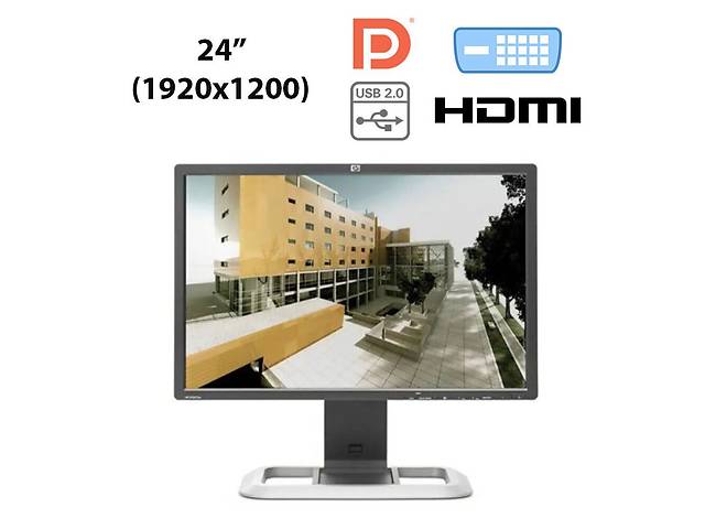 Монитор HP LP2475w / 24' (1920x1200) S-IPS CCFL / DVI-I, DVI-D, DP, HDMI, USB-Hub, RCA, S-Video