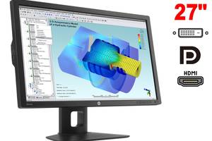 Монитор HP Z27i / 27' (2560x1440) IPS / 1x HDMI, 1x DP, 1x DVI, 1x VGA, 1x USB Type-B, 4x USB 3.0, 1x Audio / VESA100...