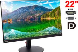 Монитор Lenovo ThinkVision T24i-10 / 24' (1920x1080) IPS / VGA, DisplayPort, HDMI, USB 2.0 / VESA 100x100