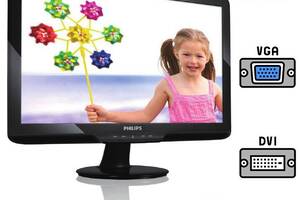 Монитор Philips 192E2 / 18.5' (1366x768) TN / VGA, DVI / VESA 100x100