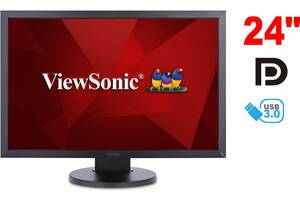 Монитор ViewSonic VG2438M / 24' (1920x1200) TN / 1x DP, 1x DVI, 1x VGA, 4x USB 3.0, 2x Audio / 2x 2W / VESA 100x100 /...