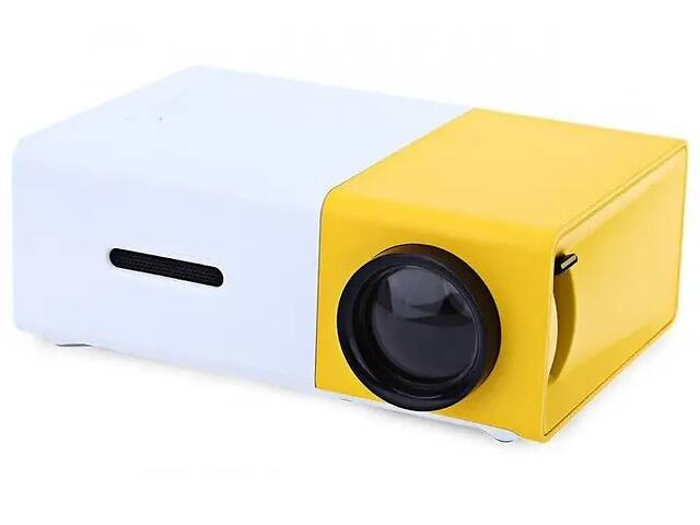 Мультимедійний портативний проектор UKC YG300 із динаміком White/Yellow