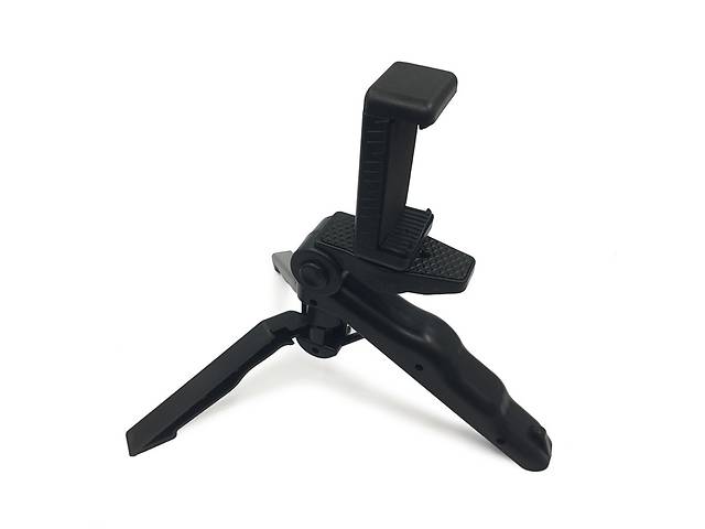 Мини штатив (трипод) с пистолетной рукояткой GAQOU для камер, телефона или GoPro (Черный)
