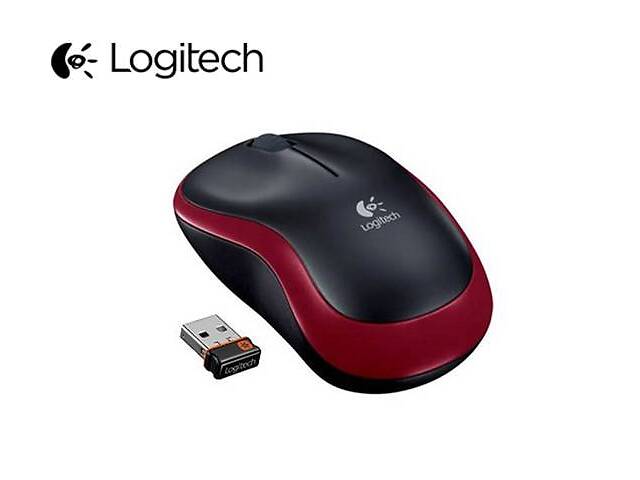 Мышь беспроводная Logitech M185 (910-002240) Red USB