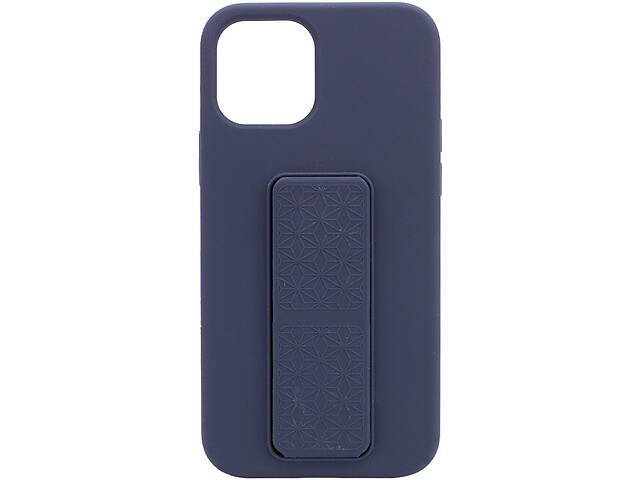 Накладка с Держателем Epik Silicone Case Hand Holder для Apple iPhone 12 Pro Max (6.7') Матовый / + Функция Подставки...