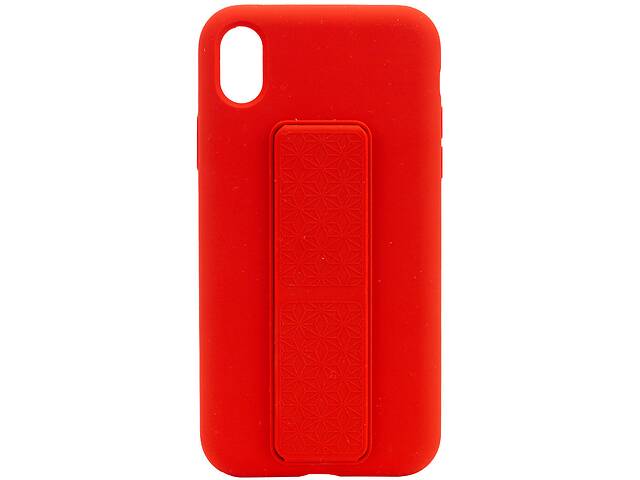 Накладка з Утримувачем Epik Silicone Case Hand Holder Apple iPhone XS Max (6.5') Матовий/+ Функція Підставки/с...