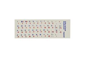 Наклейка для клавиатуры Ukraine Keyboard Stickers Прозрачная/Blue-Red (Код товара:28489)