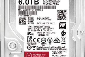 Накопитель HDD SATA 6.0TB WD Red Pro NAS 7200rpm 256MB (WD6003FFBX)