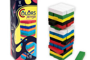 Настільна гра 'Colors Jenga' 30717, 48 брусків, українською мовою