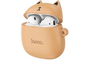 Наушники беспроводные для детей Bluetooth HOCO Cat EW45 в кейсе Orange