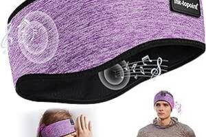 Наушники для сна Повязка на голову, Наушники с повязкой на голову для мягкого сна с Bluetooth в Фиолетовый