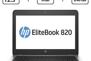 Нетбук Б-класс HP EliteBook 820 G3 / 12.5' (1920x1080) IPS / Intel Core i7-6600U (2 (4) ядра по 2.6 - 3.4 GHz) / 8 GB...