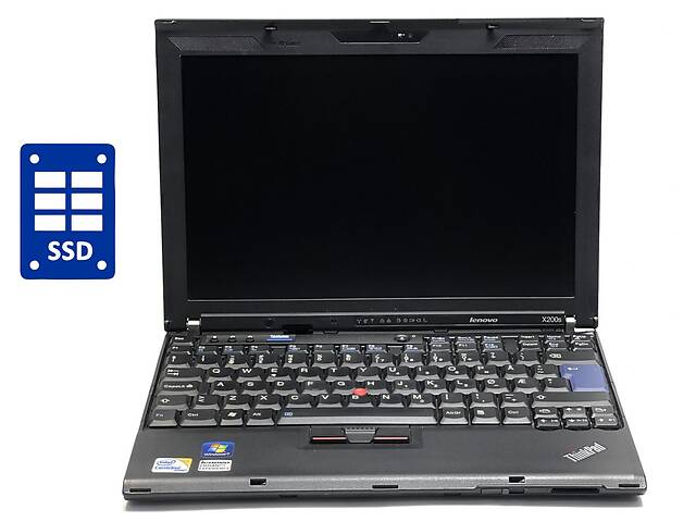 Нетбук Б-класс Lenovo ThinkPad x200s/ 12.5' (1280x800)/ 2 Solo ULV SU3500/ 4GB RAM/ 180GB SSD/ GMA 4500MHD