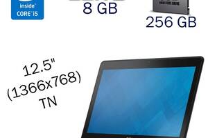 Нетбук Dell Latitude E7250 / 12.5' (1366x768) TN / Intel Core i5-5300U (2 (4) ядра по 2.3 - 2.9 GHz) / 8 GB DDR3 / 25...