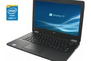 Нетбук Dell Latitude E7270 / 12.5' (1366x768) IPS / Intel Core i7-6600U (2 (4) ядра по 2.6 - 3.4 GHz) / 8 GB DDR3 / 2...